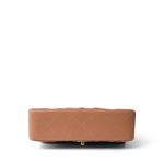 21P Caramel Lambskin Quilted Classic Flap Small Light Gold Hardware - Image 6