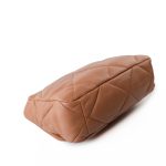 21P Large Caramel Lambskin Quilted 19 Flap Mixed Hardware - Image 10