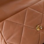 21P Large Caramel Lambskin Quilted 19 Flap Mixed Hardware - Image 18