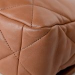 21P Large Caramel Lambskin Quilted 19 Flap Mixed Hardware - Image 20