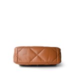 22A Caramel Lambskin Quilted Small 19 Flap Mixed Hardware - Image 6