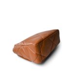 22A Caramel Lambskin Quilted Small 19 Flap Mixed Hardware - Image 8