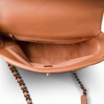 22A Caramel Lambskin Quilted Small 19 Flap Mixed Hardware - Image 11