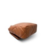 23B Caramel Lambskin Quilted 19 Flap Small Mixed Hardware - Image 10