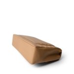 Beige Jumbo Horizontal Stripe Single Flap Gold Hardware - Image 5