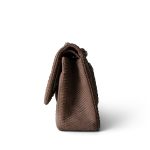 Light Brown Python Jumbo Classic Flap - Image 2