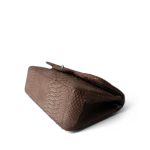 Light Brown Python Jumbo Classic Flap - Image 6