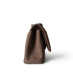 Light Brown Python Jumbo Classic Flap - Image 4