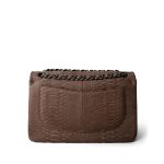 Light Brown Python Jumbo Classic Flap - Image 3