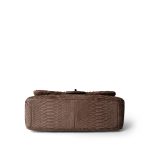 Light Brown Python Jumbo Classic Flap - Image 5