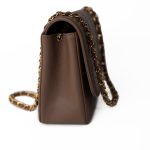 Vintage Brown Caviar Quilted Medium Diana Flap Gold Hardware - Image 8