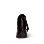 Vintage Chocolate Lambskin Chevron Classic Flap Medium Gold Hardware - Image 4
