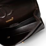 Vintage Dark Brown Lambskin Quilted Classic Flap Medium Gold Hardware - Image 15