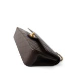 Vintage Dark Brown Lambskin Quilted Classic Flap Medium Gold Hardware - Image 8