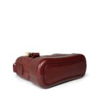 Burgundy Aged Calfskin Quilted Gabrielle Hobo Bag Small Mixed Hardware - Image 7