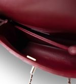 Burgundy Caviar Quilted Coco Handle Small Light Gold Hardware - Image 12