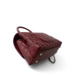 Burgundy Caviar Quilted Coco Handle Small Light Gold Hardware - Image 3