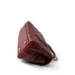 Burgundy Caviar Quilted Coco Handle Small Light Gold Hardware - Image 6