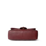 Easy Carry Flap Burgundy Lambskin Quilted Light Gold Hardware - Image 15