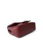 Easy Carry Flap Burgundy Lambskin Quilted Light Gold Hardware - Image 8