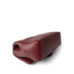 Easy Carry Flap Burgundy Lambskin Quilted Light Gold Hardware - Image 10