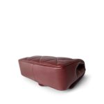 Easy Carry Flap Burgundy Lambskin Quilted Light Gold Hardware - Image 7