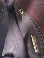 Burgundy Goatskin Quilted 19 Flap Medium/Large Mixed Hardware - Image 10