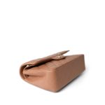 22S Caramel Lambskin Quilted Classic Flap Small Light Gold Hardware - Image 24