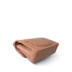 22S Caramel Lambskin Quilted Classic Flap Small Light Gold Hardware - Image 28