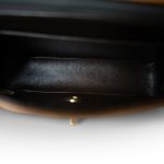 Vintage Caramel Lambskin Quilted Half Moon Flap Gold Hardware - Image 9
