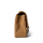 Vintage Caramel Quilted Single Flap Medium Gold Hardware - Image 2