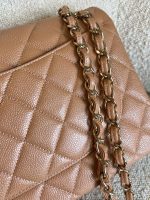Chanel 18S Dark Beige Caviar Quilted Classic Flap Jumbo LGHW - Image 3