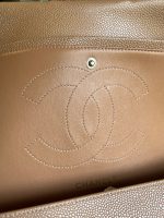 Chanel 18S Dark Beige Caviar Quilted Classic Flap Jumbo LGHW - Image 15