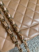 Chanel 18S Dark Beige Caviar Quilted Classic Flap Jumbo LGHW - Image 17