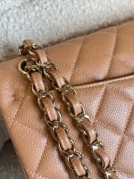 Chanel 18S Dark Beige Caviar Quilted Classic Flap Jumbo LGHW - Image 18
