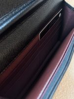 Chanel Black Caviar Quilted Wallet On Chain GHW (WOC) - Image 12