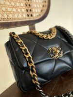 Chanel Black Lambskin Quilted 19 Flap Small Mixed Hardware - Image 4