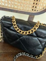 Chanel Black Lambskin Quilted 19 Flap Small Mixed Hardware - Image 9