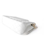 Chanel Vintage White Lambskin Quilted Classic Flap Medium GHW - Image 16