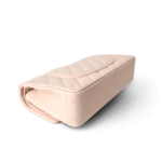 22c Beige Caviar Quilted Classic Flap Medium Light Gold Hardware - Image 5