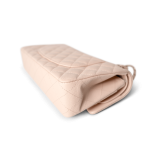 22c Beige Caviar Quilted Classic Flap Medium Light Gold Hardware - Image 12