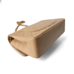 Dark Beige Lambskin Quilted Vintage Classic Flap Gold Hardware - Image 9