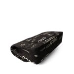 Black Canvas Quilted COCO Medium Classic Flap Light Gold Hardware - Image 11