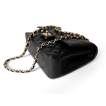 Black Caviar Quilted Classic Flap Medium Gold Hardware - Image 9