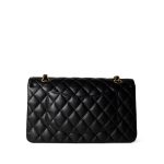 Black Caviar Quilted Classic Flap Medium Gold Hardware - Image 9