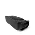 Black Caviar Quilted Classic Flap Medium Silver Hardware - Image 11