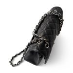 Black Caviar Quilted Classic Flap Small Silver Hardware - Image 5