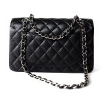 Black Caviar Quilted Classic Flap Small Silver Hardware - Image 7