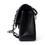 Black Caviar Quilted Classic Flap Small Silver Hardware - Image 2