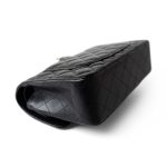 Black Caviar Quilted Classic Flap Small Silver Hardware - Image 11